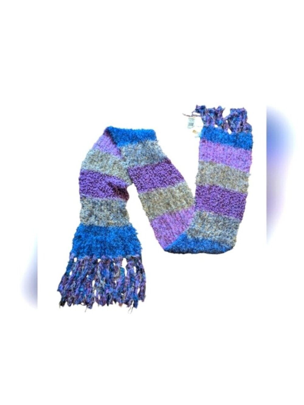 Charter Club Knitted Scarf with Fringe -NWT